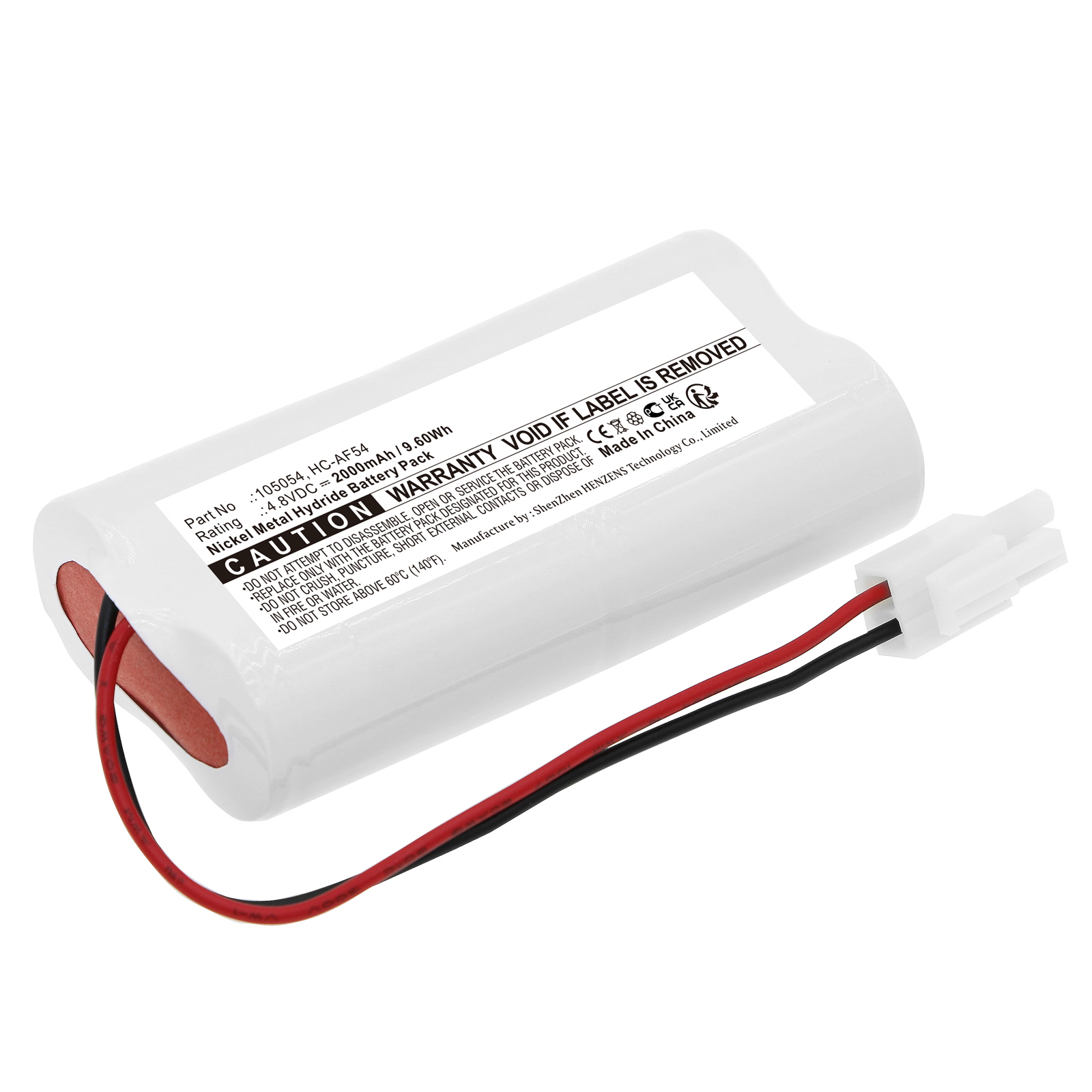 Synergy Digital Vacuum Cleaner Battery, Compatible with TWINBIRD HC-AF54 Vacuum Cleaner Battery (Ni-MH, 4.8V, 2000mAh)