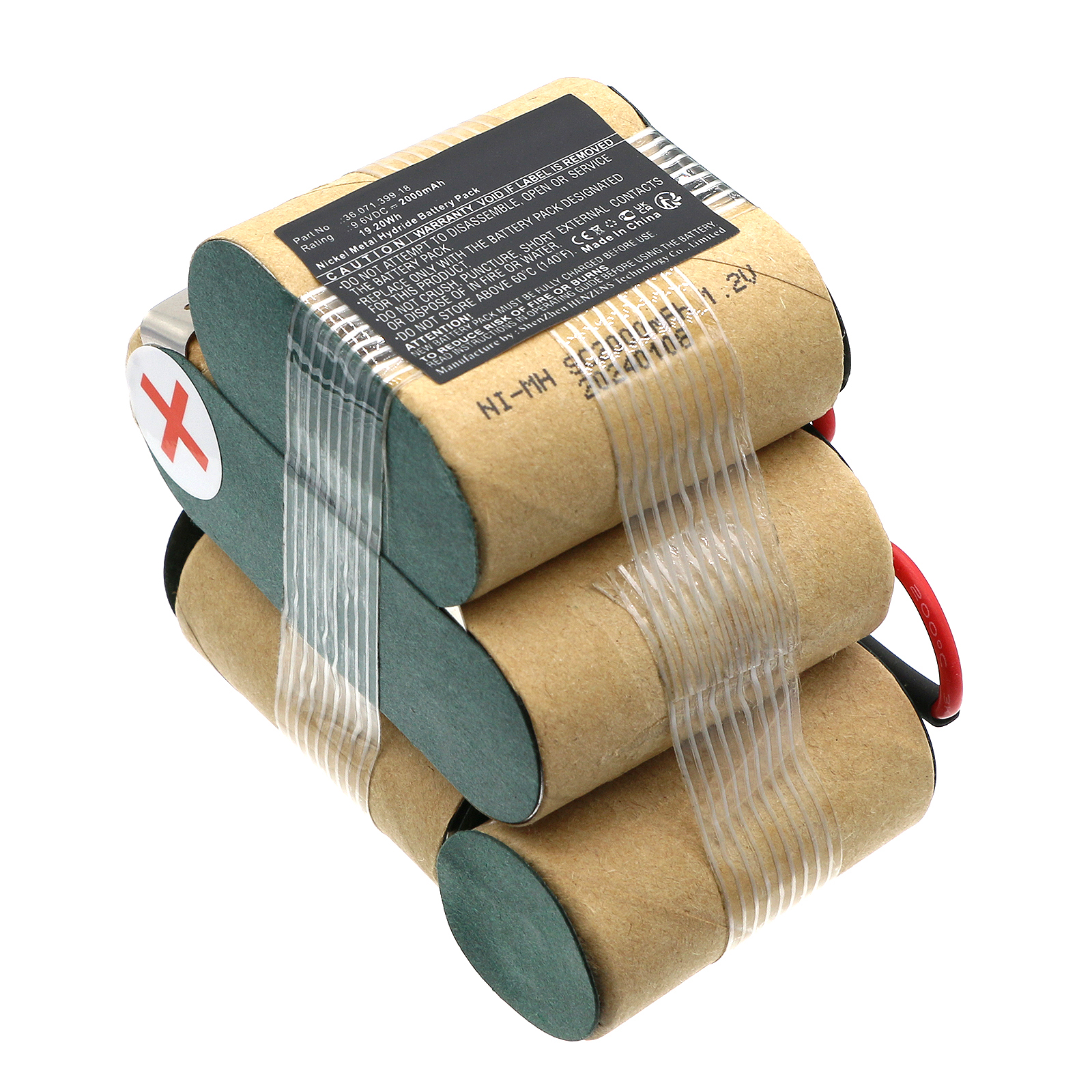 Synergy Digital Vacuum Cleaner Battery, Compatible with AEG 36.071.399.18 Vacuum Cleaner Battery (Ni-MH, 9.6V, 2000mAh)