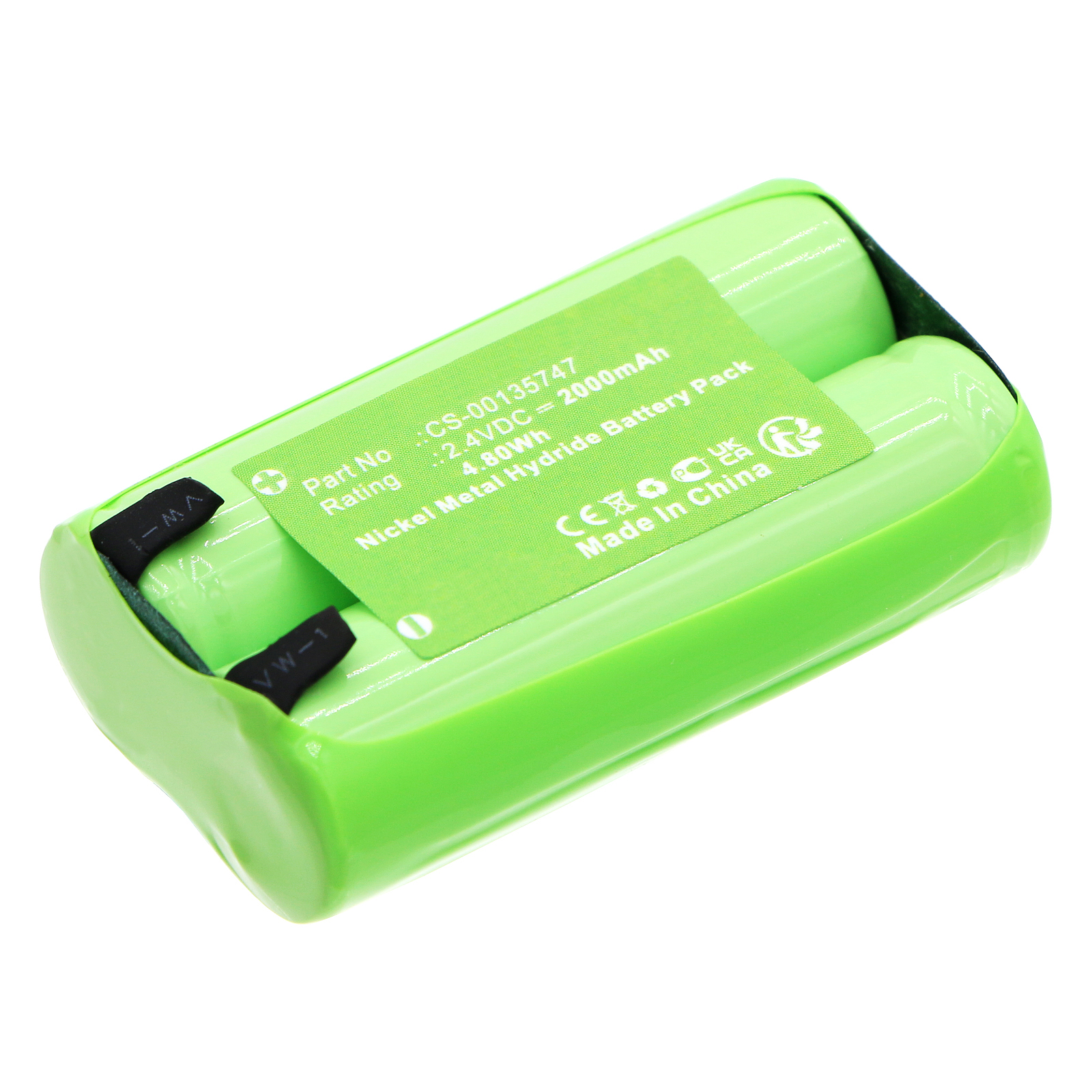 Synergy Digital Vacuum Cleaner Battery, Compatible with Rowenta CS-00135747 Vacuum Cleaner Battery (Ni-MH, 2.4V, 2000mAh)