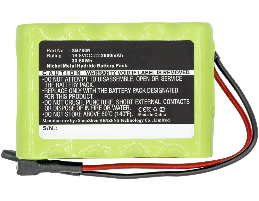 Synergy Digital Vacuum Cleaners Battery, Compatiable with Euro-Pro XB780N Vacuum Cleaners Battery (16.8V, Ni-MH, 2000mAh)
