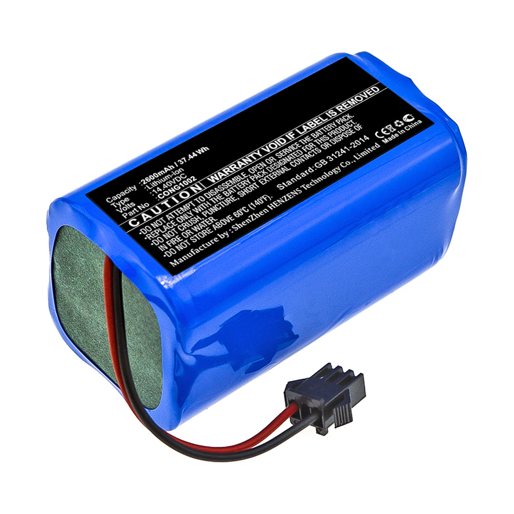 Synergy Digital Vacuum Cleaner Battery, Compatible with CECOTEC CONG1002 Vacuum Cleaner Battery (Li-ion, 14.4V, 2600mAh)