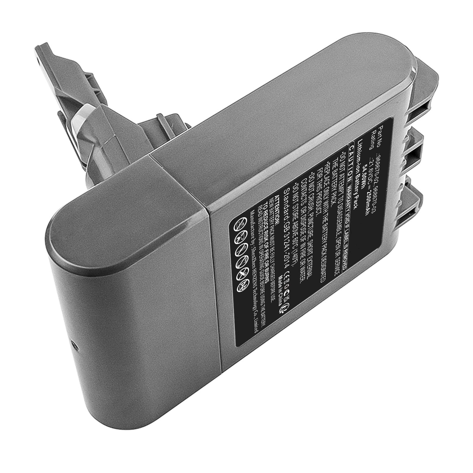 Synergy Digital Vacuum Cleaner Battery, Compatible with Dyson 968670-02, 968670-03 Vacuum Cleaner Battery (Li-ion, 21.6V, 2500mAh)