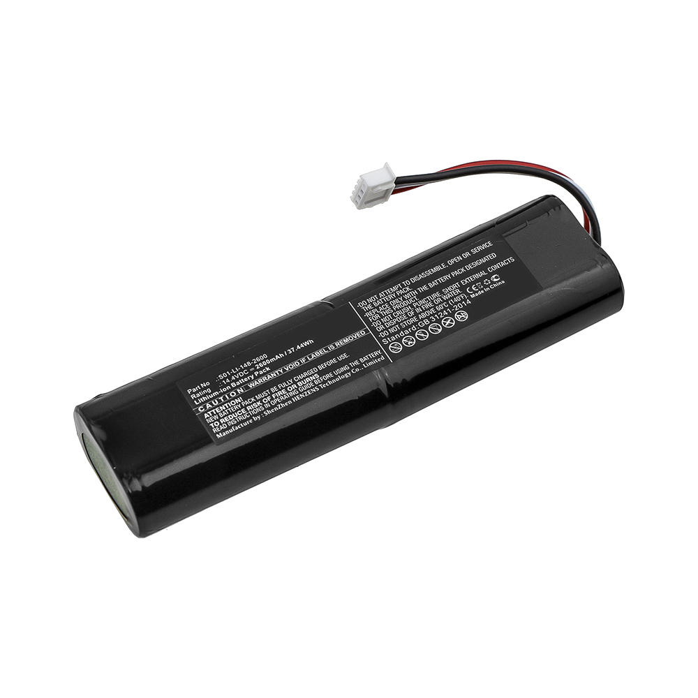 Synergy Digital Vacuum Cleaner Battery, Compatible with Ecovacs S01-LI-148-2600, S01-LI-148-3200 Vacuum Cleaner Battery (14.4V, Li-ion, 2600mAh)