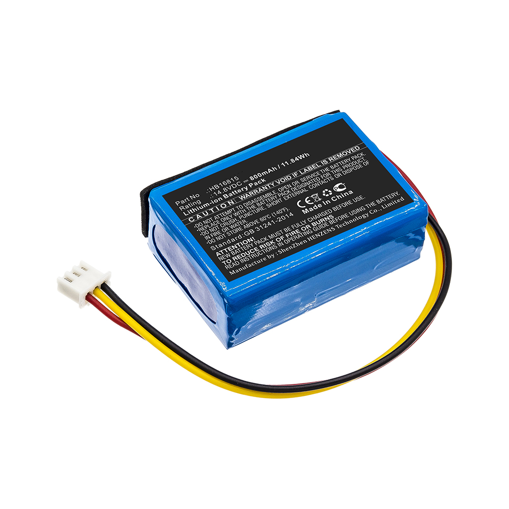 Synergy Digital Vacuum Cleaner Battery, Compatible with HOBOT HB16815 Vacuum Cleaner Battery (14.8V, Li-ion, 800mAh)