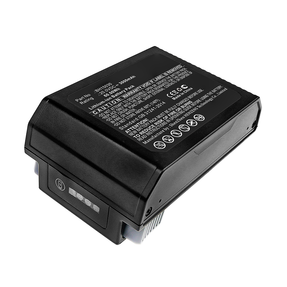 Synergy Digital Vacuum Cleaner Battery, Compatible with Hoover BH15030 Vacuum Cleaner Battery (20V, Li-ion, 2000mAh)