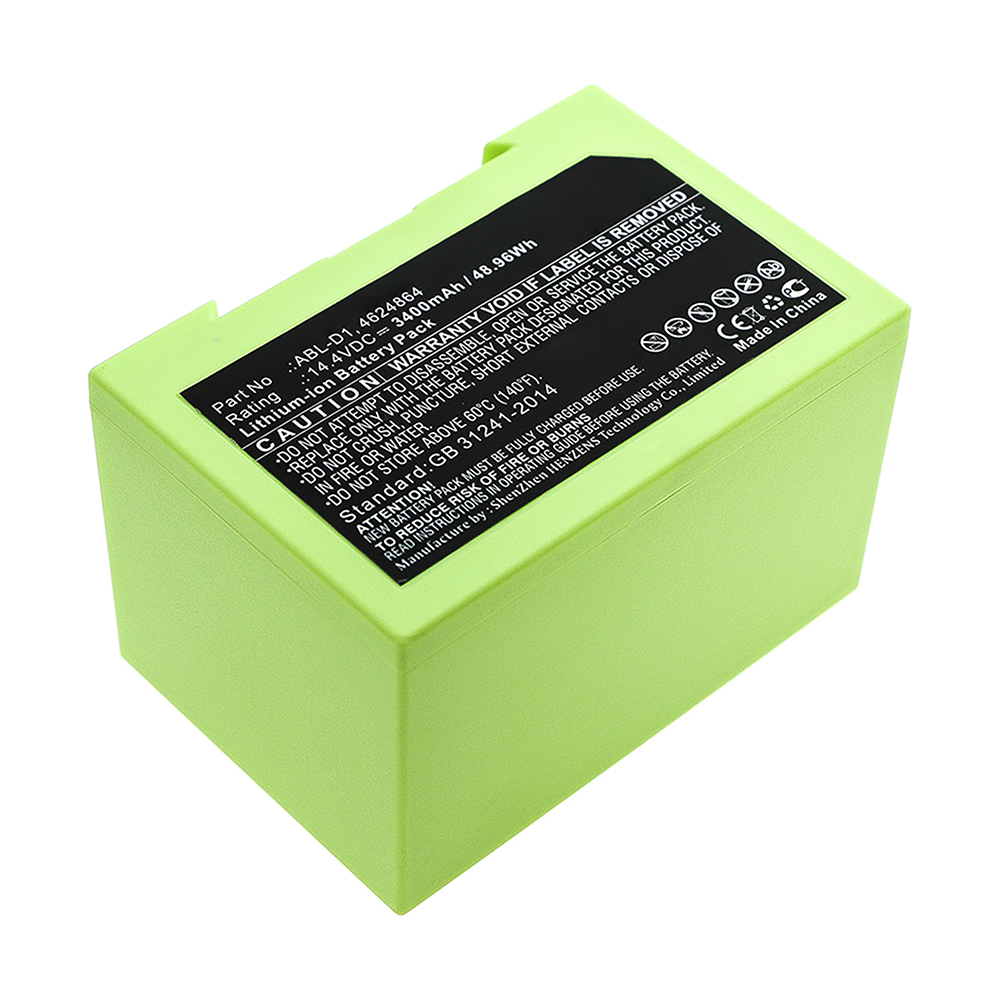 Synergy Digital Vacuum Cleaner Battery, Compatible with iRobot 4624864 Vacuum Cleaner Battery (Li-ion, 14.4V, 3400mAh)