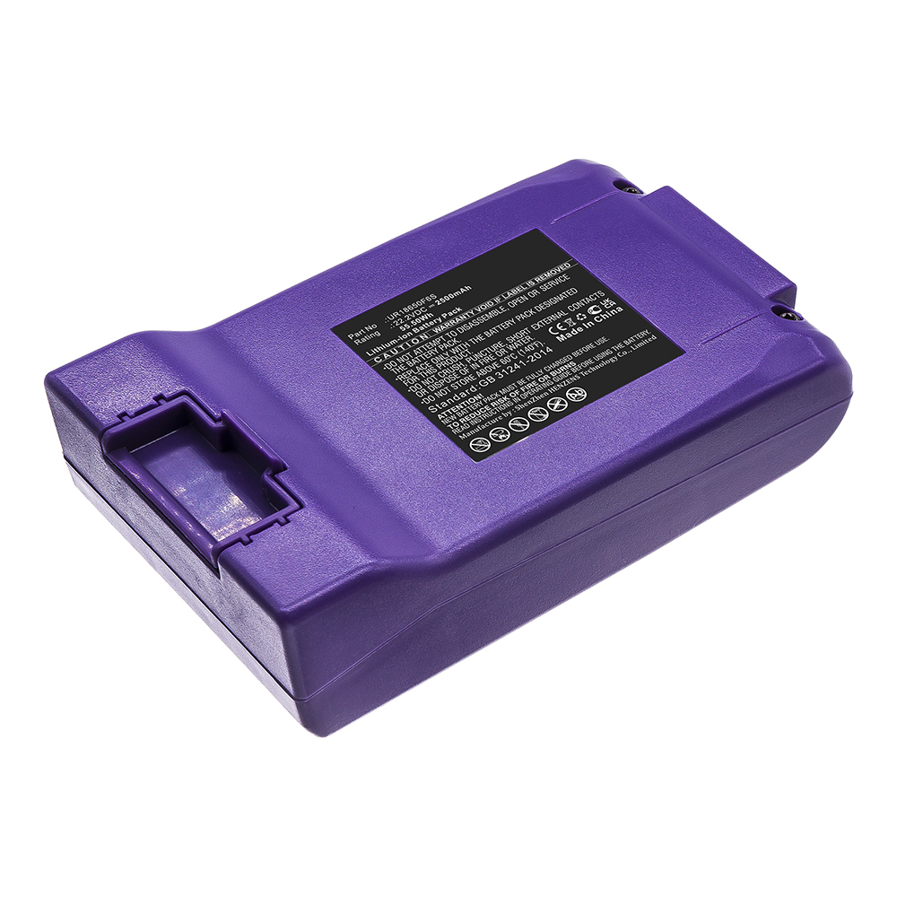 Synergy Digital Vacuum Cleaner Battery, Compatible with Hosome UR18650F6S Vacuum Cleaner Battery (Li-ion, 22.2V, 2500mAh)