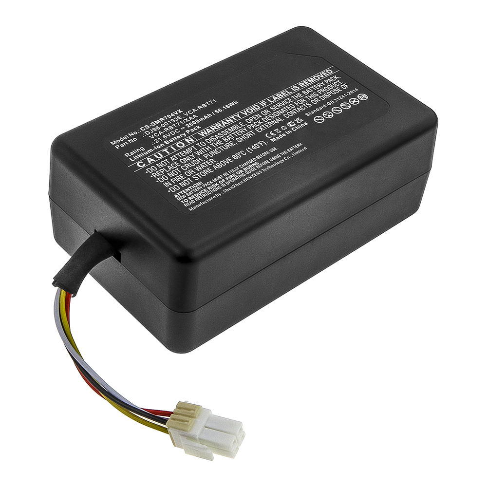 Synergy Digital Vacuum Cleaner Battery, Compatible with Samsung DJ96-00193E Vacuum Cleaner Battery (Li-ion, 21.6V, 2600mAh)