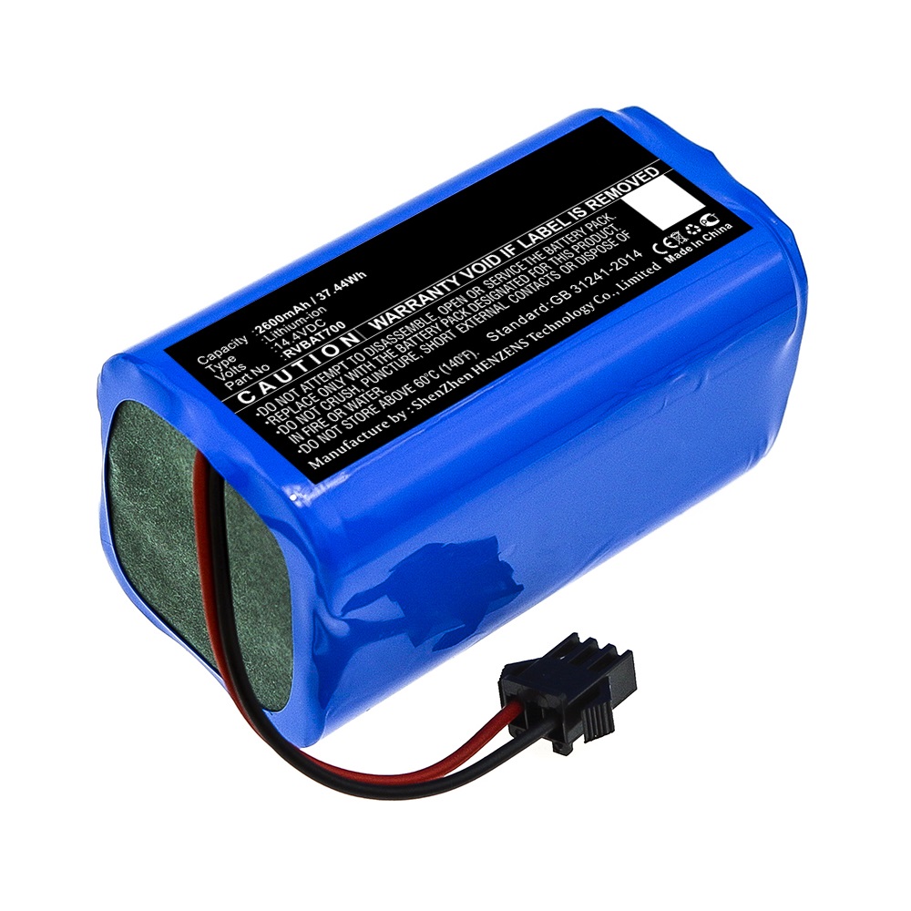 Synergy Digital Vacuum Cleaner Battery, Compatible with Shark RVBAT700 Vacuum Cleaner Battery (Li-ion, 14.4V, 2600mAh)