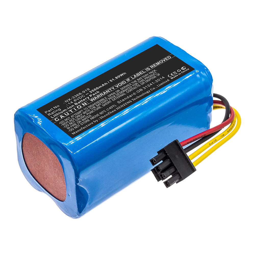 Synergy Digital Vacuum Cleaner Battery, Compatible with Sichler NX-3368-919 Vacuum Cleaner Battery (Li-ion, 14.8V, 3500mAh)
