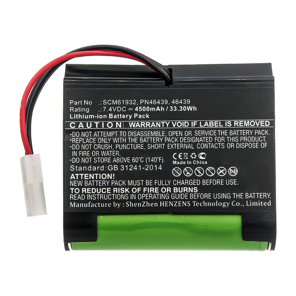 Synergy Digital Vacuum Cleaner Battery, Compatible with Vorwerk SCM61932 Vacuum Cleaner Battery (Li-ion, 7.4V, 4500mAh)