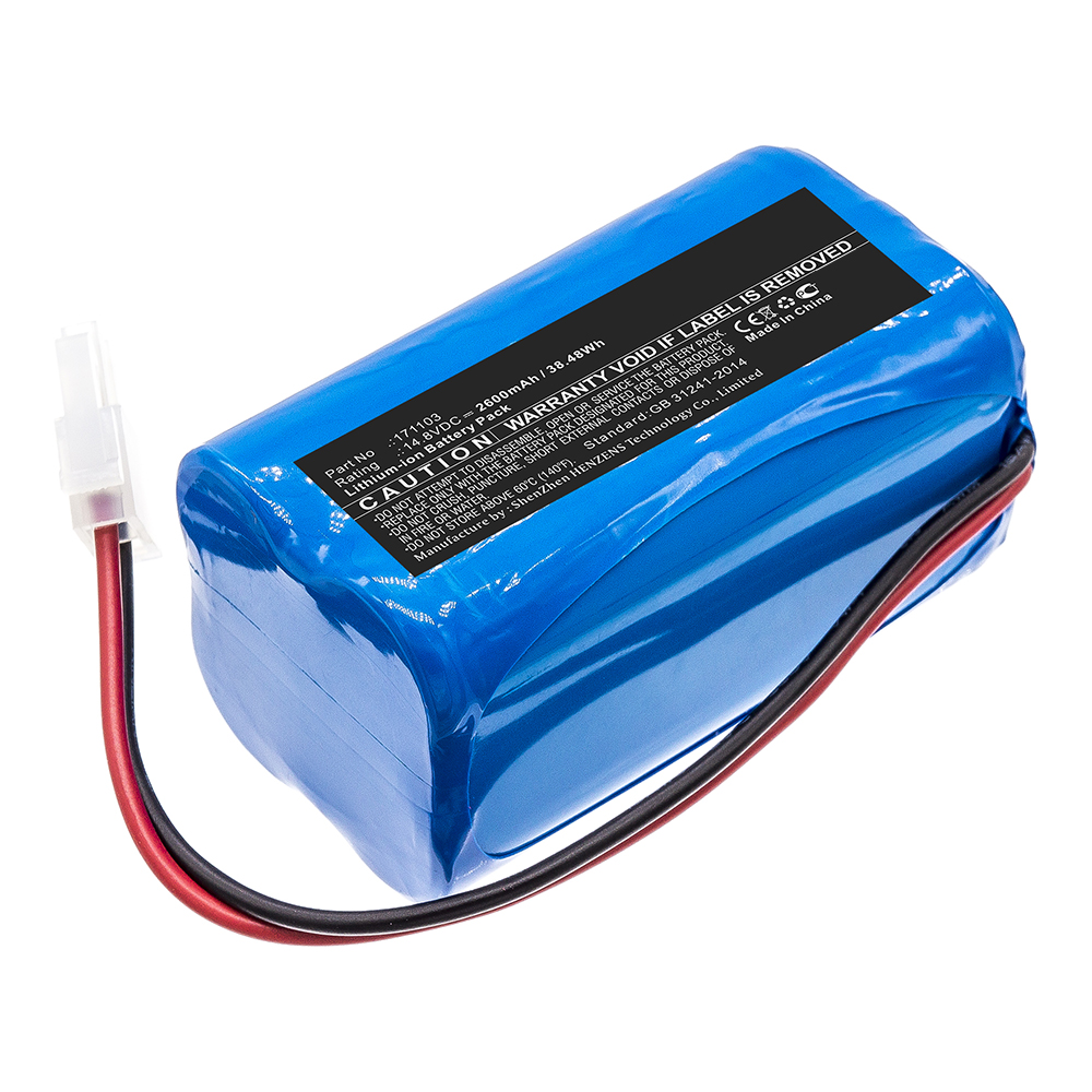 Synergy Digital Vacuum Cleaner Battery, Compatible with 171103 Vacuum Cleaner Battery (14.8V, Li-ion, 2600mAh)
