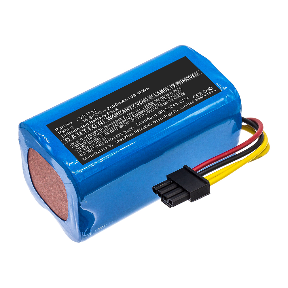 Synergy Digital Vacuum Cleaner Battery, Compatible with VR1717 Vacuum Cleaner Battery (14.8V, Li-ion, 2600mAh)