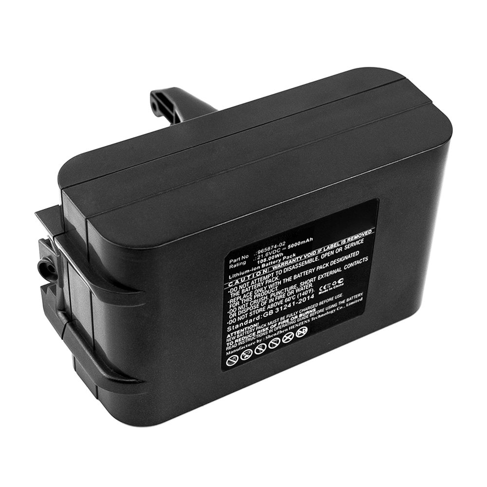 Synergy Digital Vacuum Cleaner Battery, Compatible with Dyson 965874-02 Vacuum Cleaner Battery (Li-ion, 21.6V, 5000mAh)