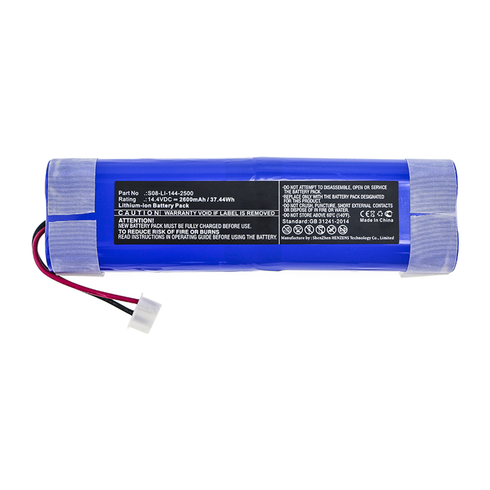 Synergy Digital Vacuum Cleaner Battery, Compatible with Ecovacs S08-LI-144-2500 Vacuum Cleaner Battery (Li-ion, 14.4V, 2600mAh)