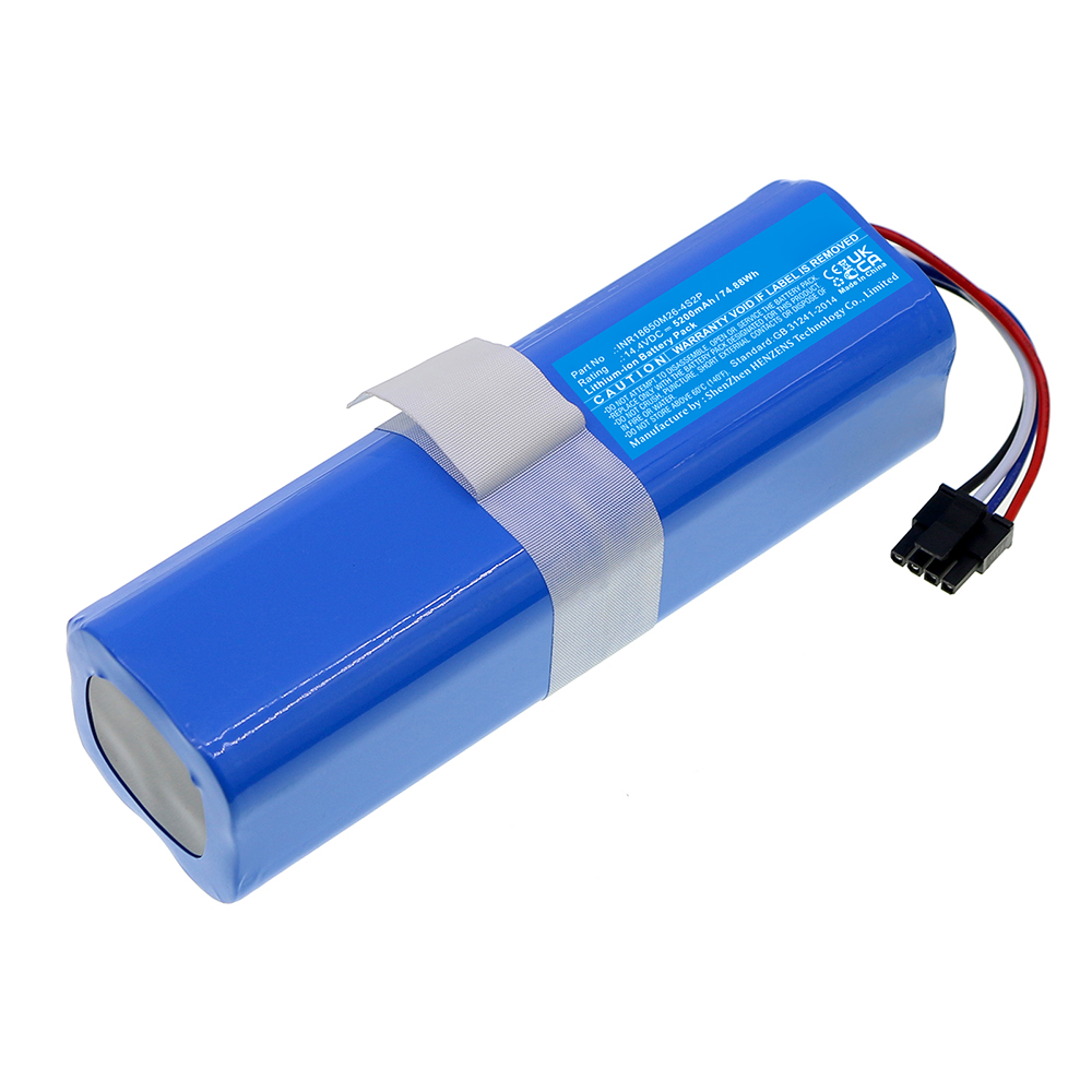 Synergy Digital Vacuum Cleaner Battery, Compatible with Eufy  INR18650M26-4S2P Vacuum Cleaner Battery (Li-ion, 14.4V, 5200mAh)