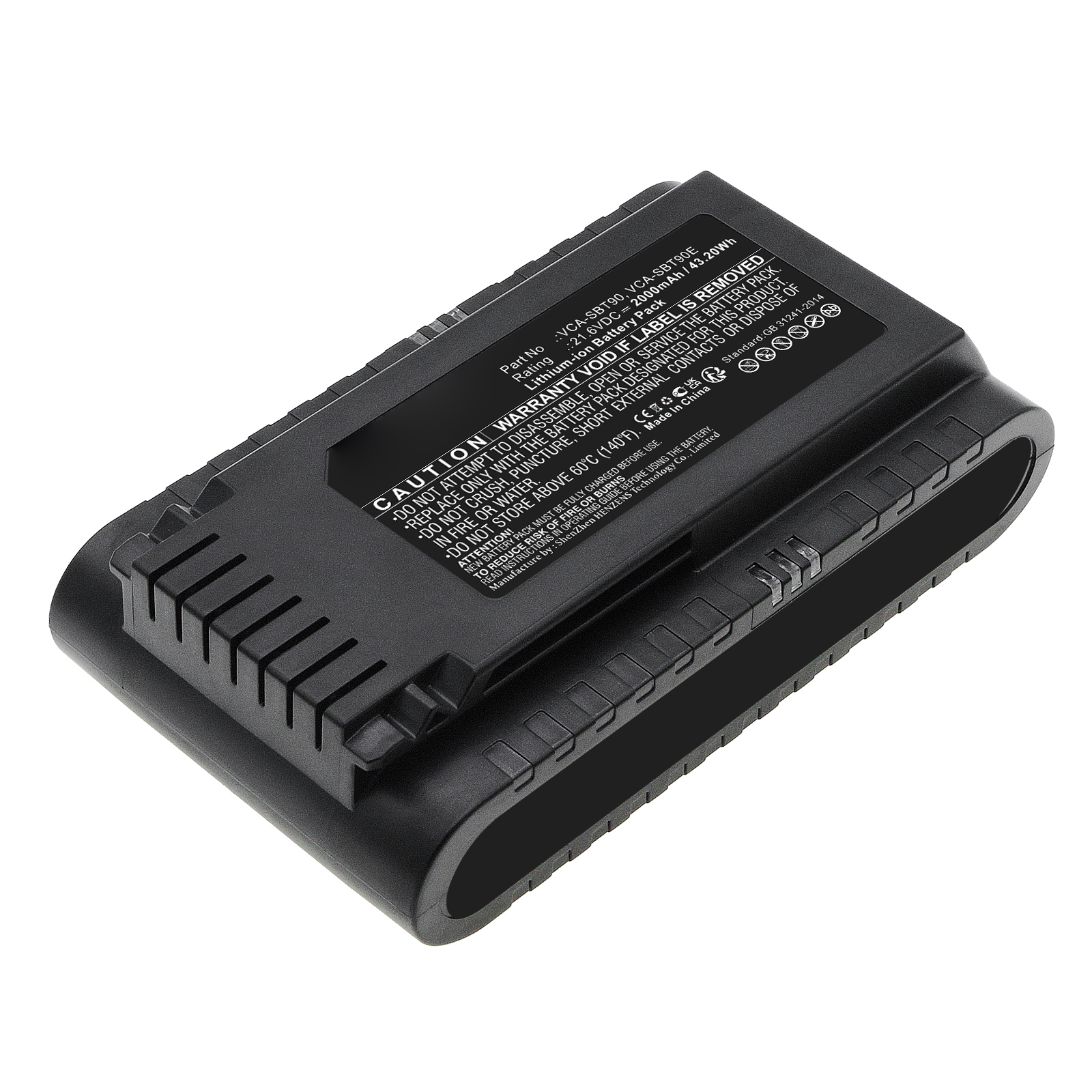 Synergy Digital Vacuum Cleaner Battery, Compatible with Samsung DJ96-00221A Vacuum Cleaner Battery (Li-ion, 21.6V, 2000mAh)
