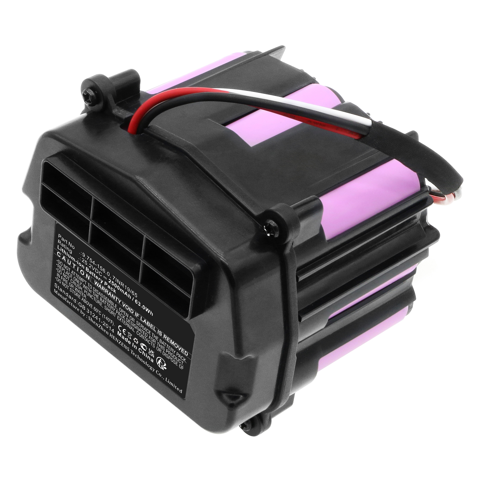 Synergy Digital Vacuum Cleaner Battery, Compatible with Karcher 7INR19/65 Vacuum Cleaner Battery (Li-Ion, 25.2V, 2500mAh)