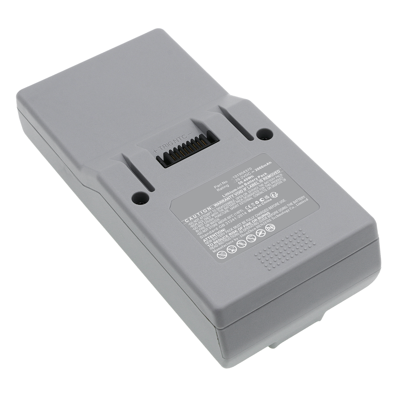 Synergy Digital Vacuum Cleaner Battery, Compatible with Genius 101904370 Vacuum Cleaner Battery (Li-ion, 25.2V, 2000mAh)