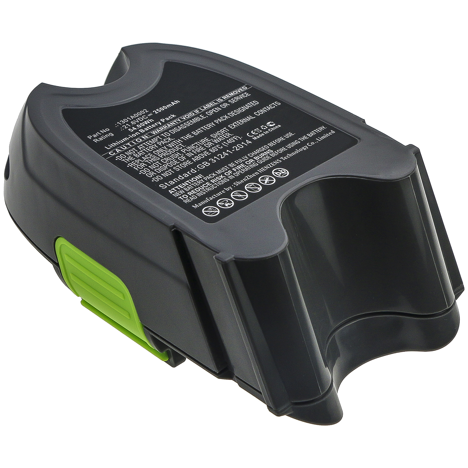 Synergy Digital Vacuum Cleaner Battery, Compatible with Gtech 1301A0002 Vacuum Cleaner Battery (Li-ion, 21.6V, 2500mAh)