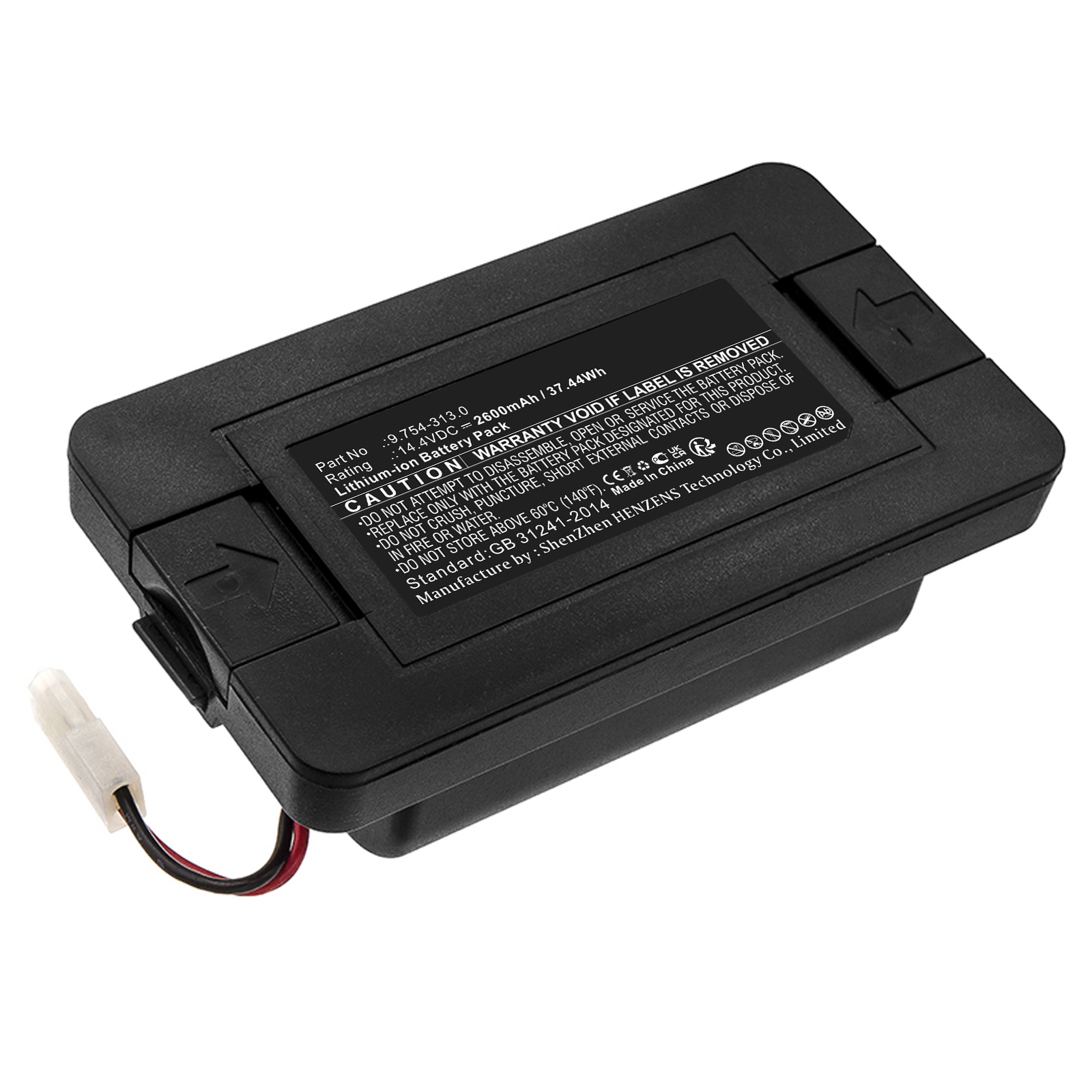 Synergy Digital Vacuum Cleaner Battery, Compatible with Karcher 9.754-313.0 Vacuum Cleaner Battery (Li-ion, 14.4V, 2600mAh)