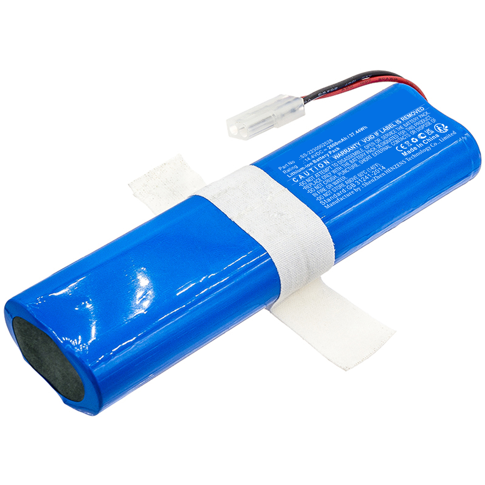 Synergy Digital Vacuum Cleaner Battery, Compatible with Rowenta SS-2230002528 Vacuum Cleaner Battery (Li-ion, 14.4V, 2600mAh)