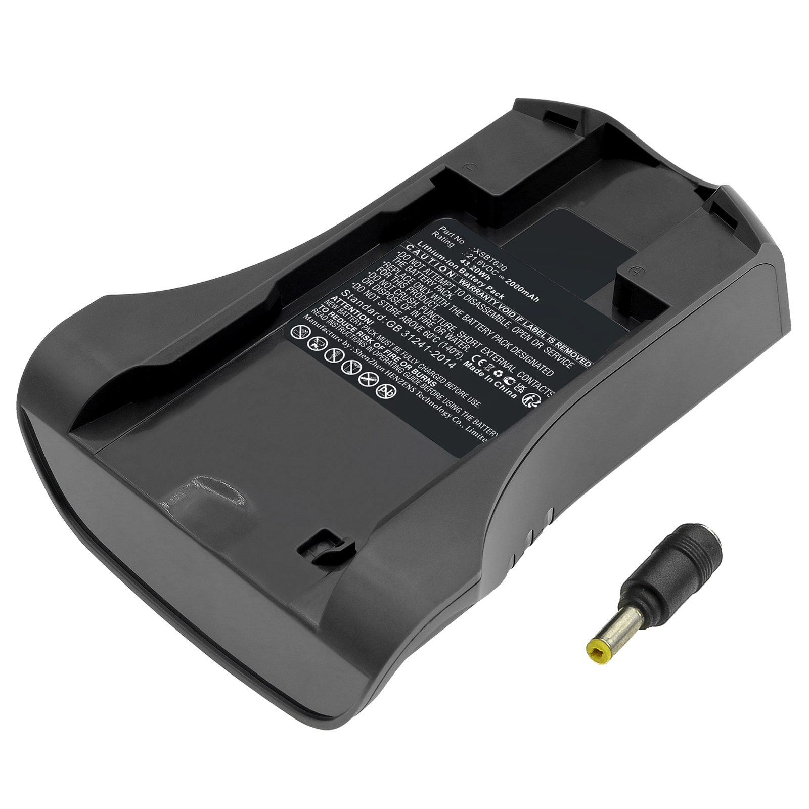 Synergy Digital Vacuum Cleaner Battery, Compatible with Shark XSBT620 Vacuum Cleaner Battery (Li-ion, 21.6V, 2000mAh)