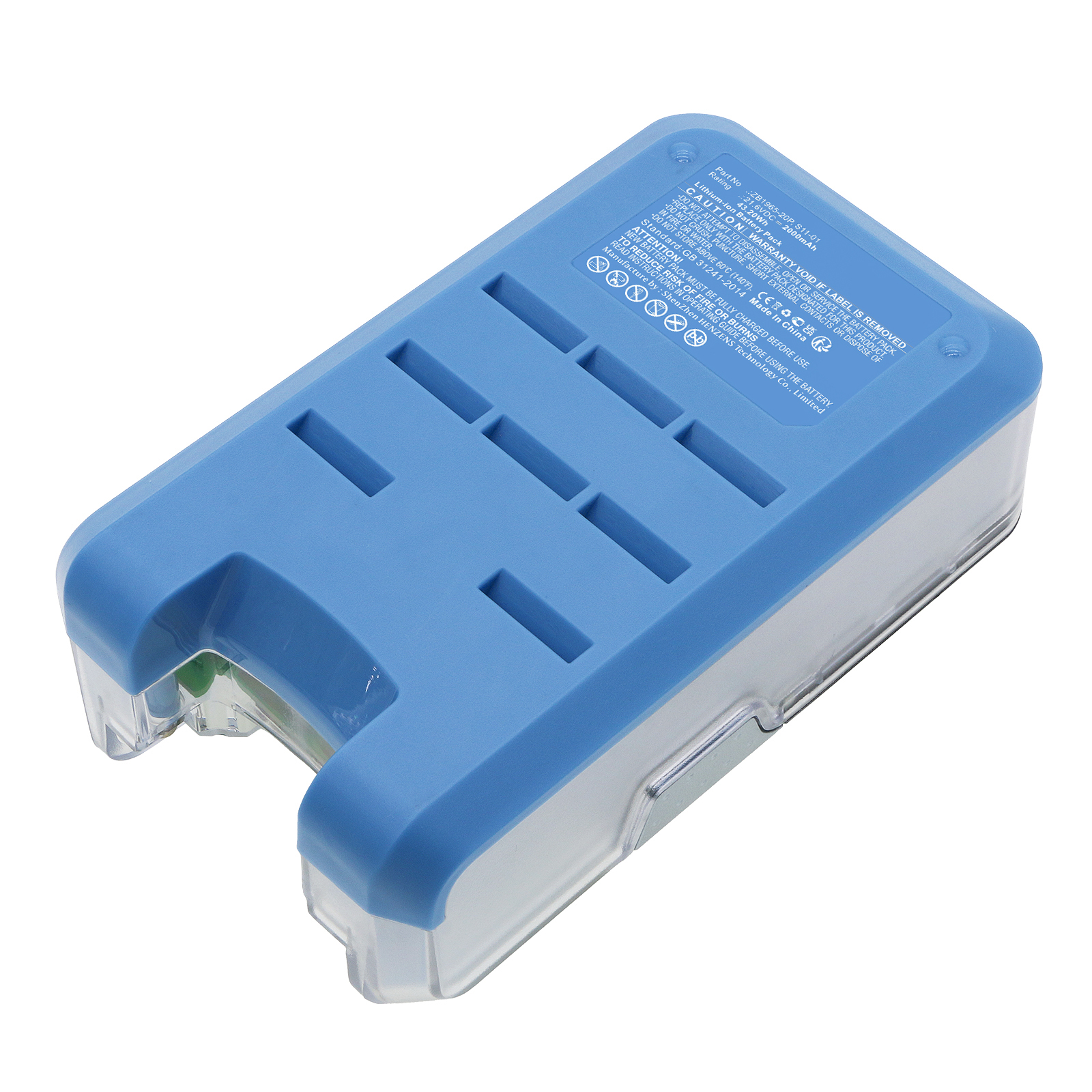 Synergy Digital Vacuum Cleaner Battery Compatible with Tineco ZB1965-20P Vacuum Cleaner Battery (Li-ion, 21.6V, 2000mAh)
