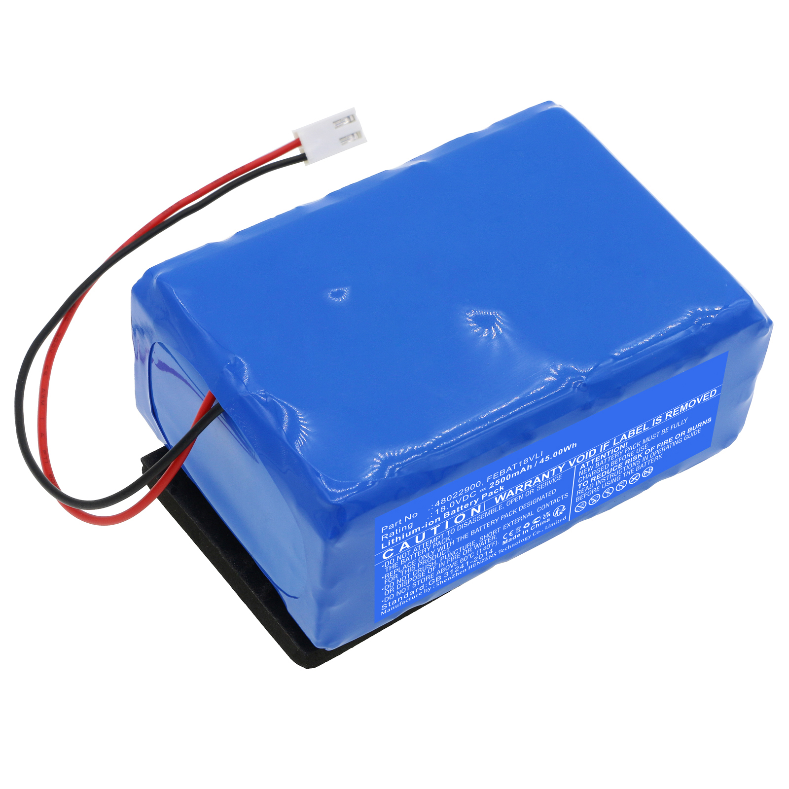 Synergy Digital Vacuum Cleaner Battery, Compatible with Hoover 48022900 Vacuum Cleaner Battery (Li-ion, 18V, 2500mAh)