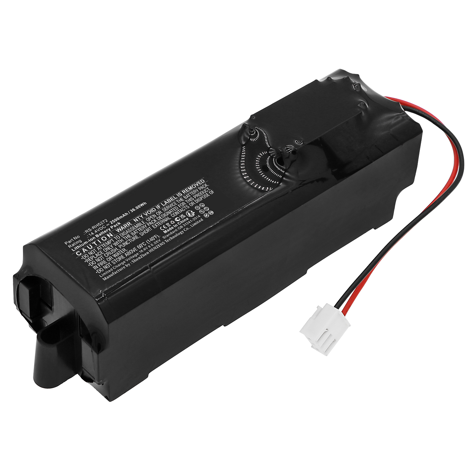 Synergy Digital Vacuum Cleaner Battery, Compatible with Rowenta RS-RH5272 Vacuum Cleaner Battery (Li-ion, 14.4V, 2500mAh)