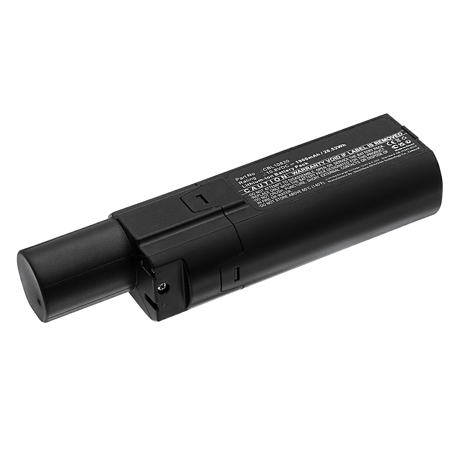 Synergy Digital Vacuum Cleaner Battery, Compatible with Iris Ohyama CBL10820 Vacuum Cleaner Battery (Li-ion, 10.8V, 1900mAh)