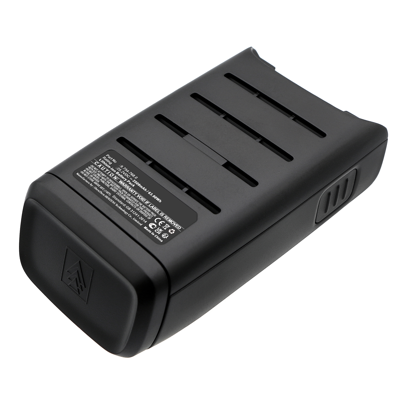 Synergy Digital Vacuum Cleaner Battery, Compatible with Karcher 9.754-768.0 Vacuum Cleaner Battery (Li-ion, 25.2V, 2500mAh)