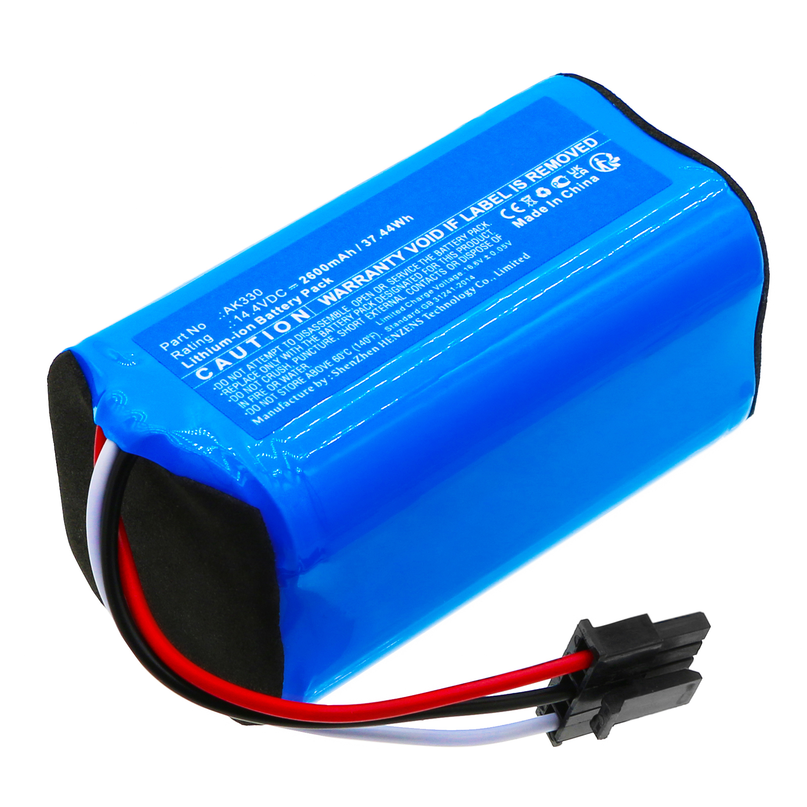 Synergy Digital Vacuum Cleaner Battery, Compatible with Eufy AK330 Vacuum Cleaner Battery (Li-ion, 14.4V, 2600mAh)
