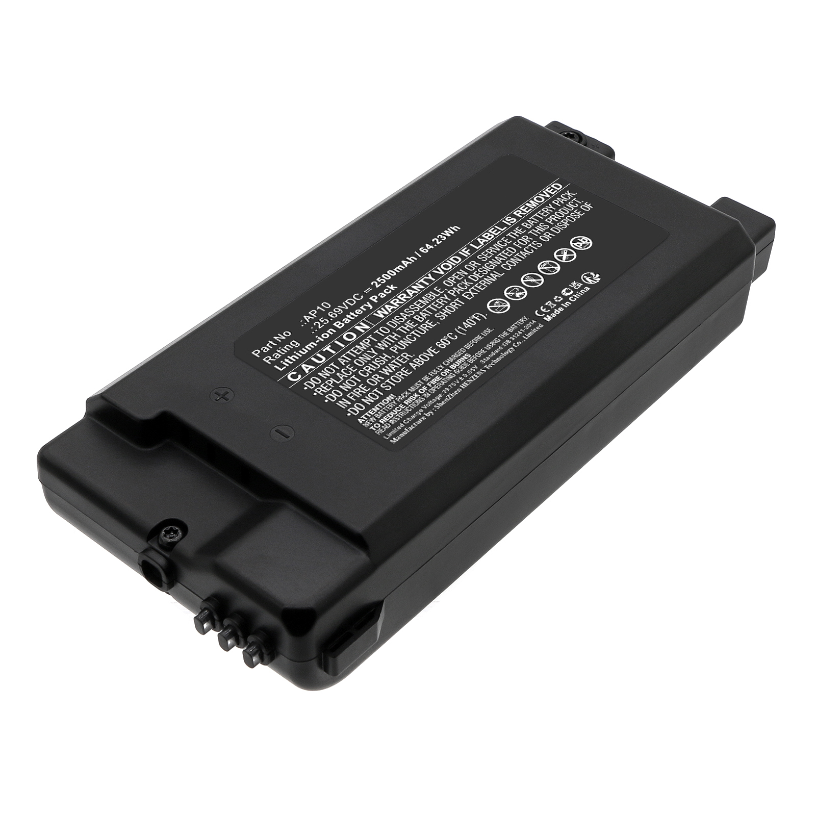 Synergy Digital Vacuum Cleaner Battery, Compatible with Miele AP10 Vacuum Cleaner Battery (Li-ion, 25.69V, 2500mAh)