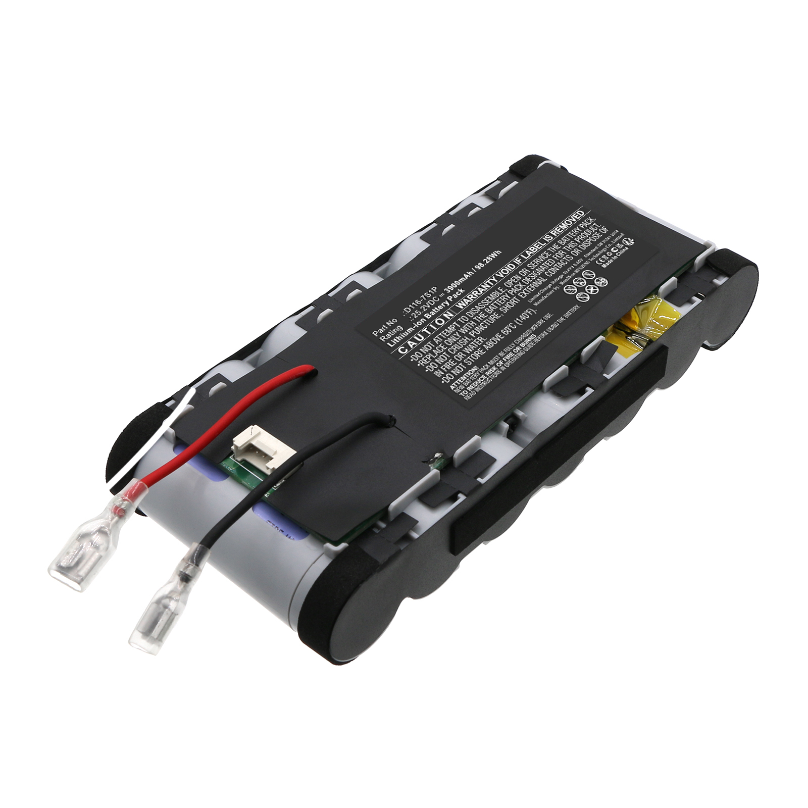 Synergy Digital Vacuum Cleaner Battery, Compatible with Philips D116-7S1P Vacuum Cleaner Battery (Li-ion, 25.2V, 3900mAh)