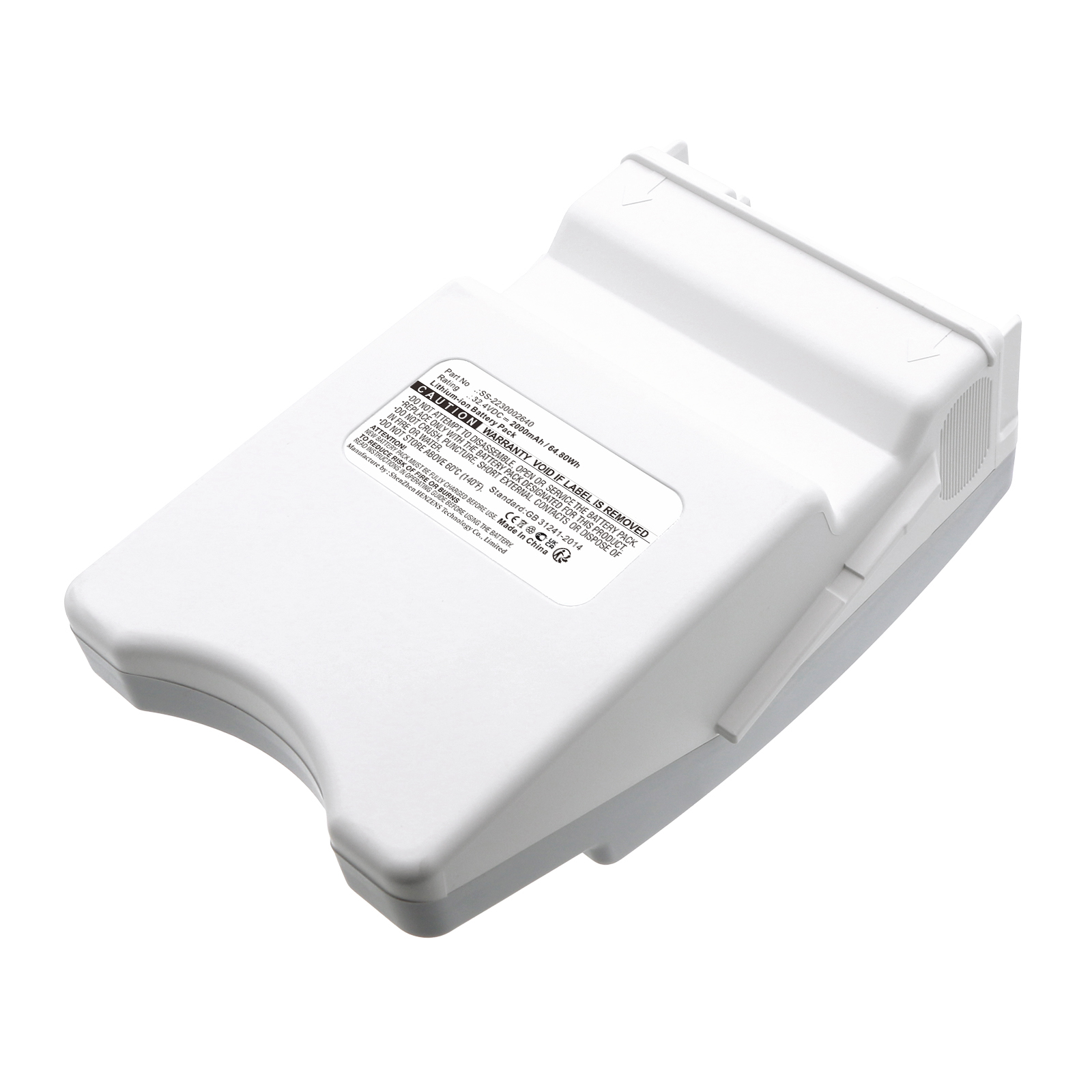 Synergy Digital Vacuum Cleaner Battery, Compatible with Rowenta SS-2230002640 Vacuum Cleaner Battery (Li-ion, 32.4V, 2000mAh)
