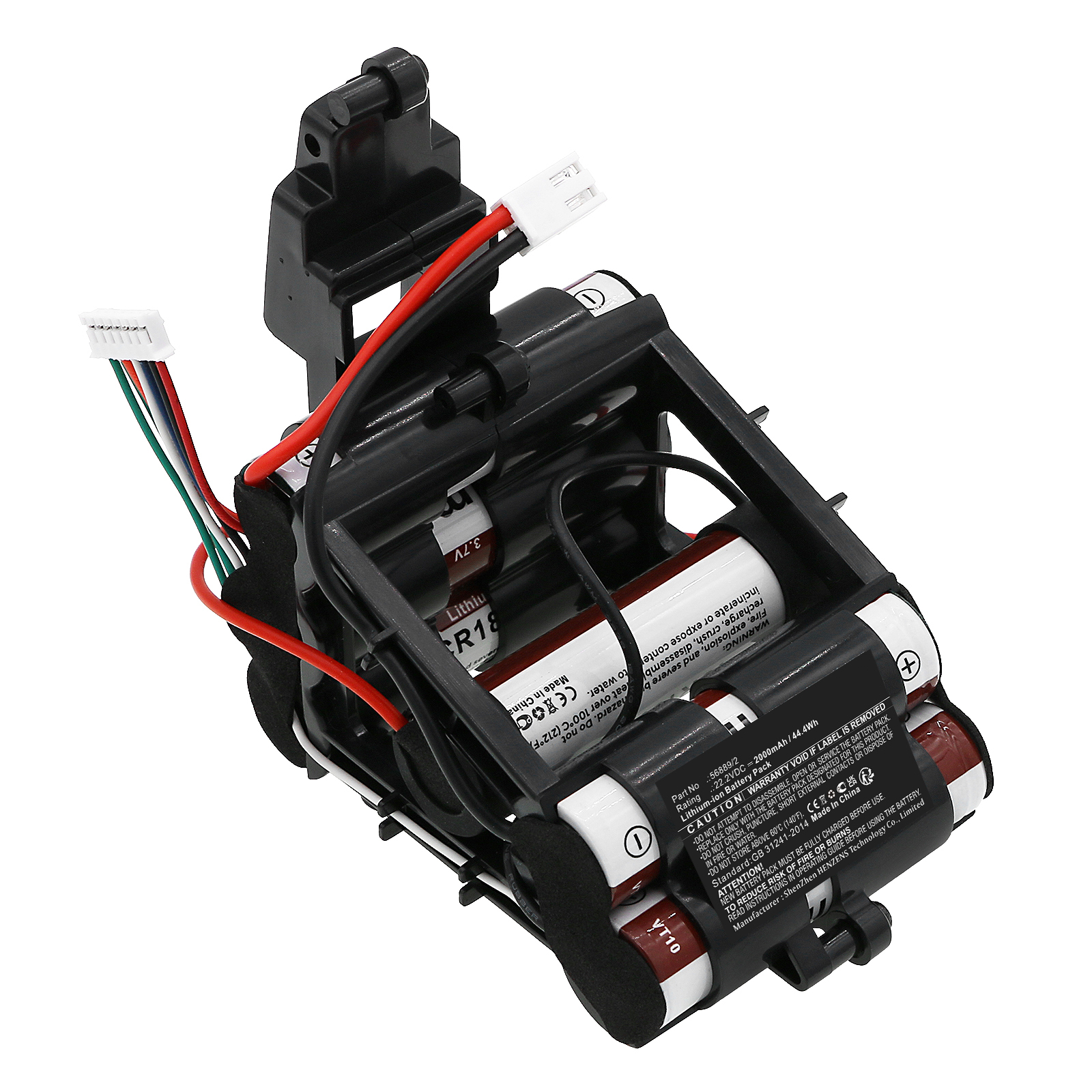 Synergy Digital Vacuum Cleaner Battery, Compatible with Sencor 56889/2 Vacuum Cleaner Battery (Li-ion, 22.2V, 2000mAh)