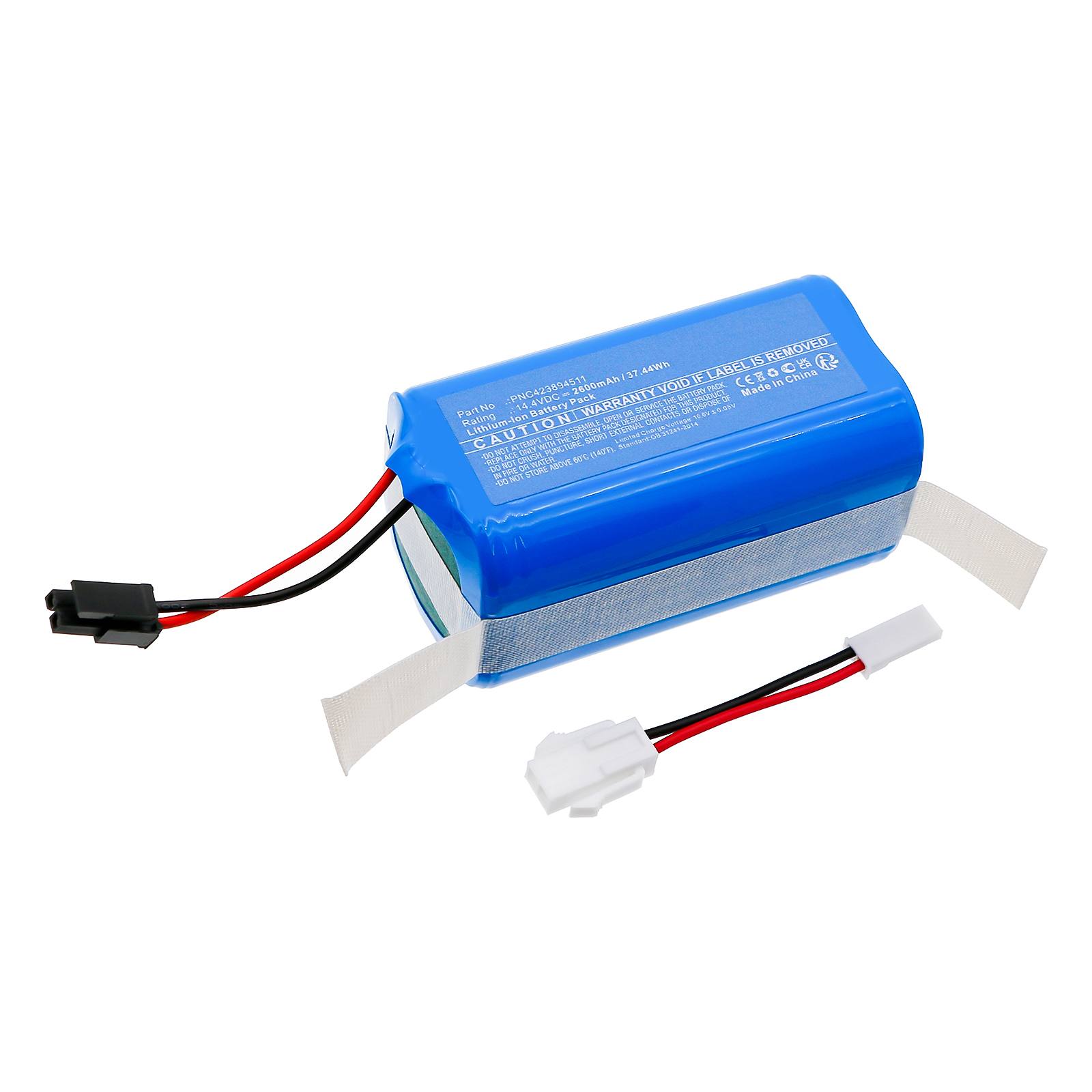 Synergy Digital Vacuum Cleaner Battery, Compatible with Concept PNC423894511 Vacuum Cleaner Battery (Li-ion, 14.4V, 2600mAh)