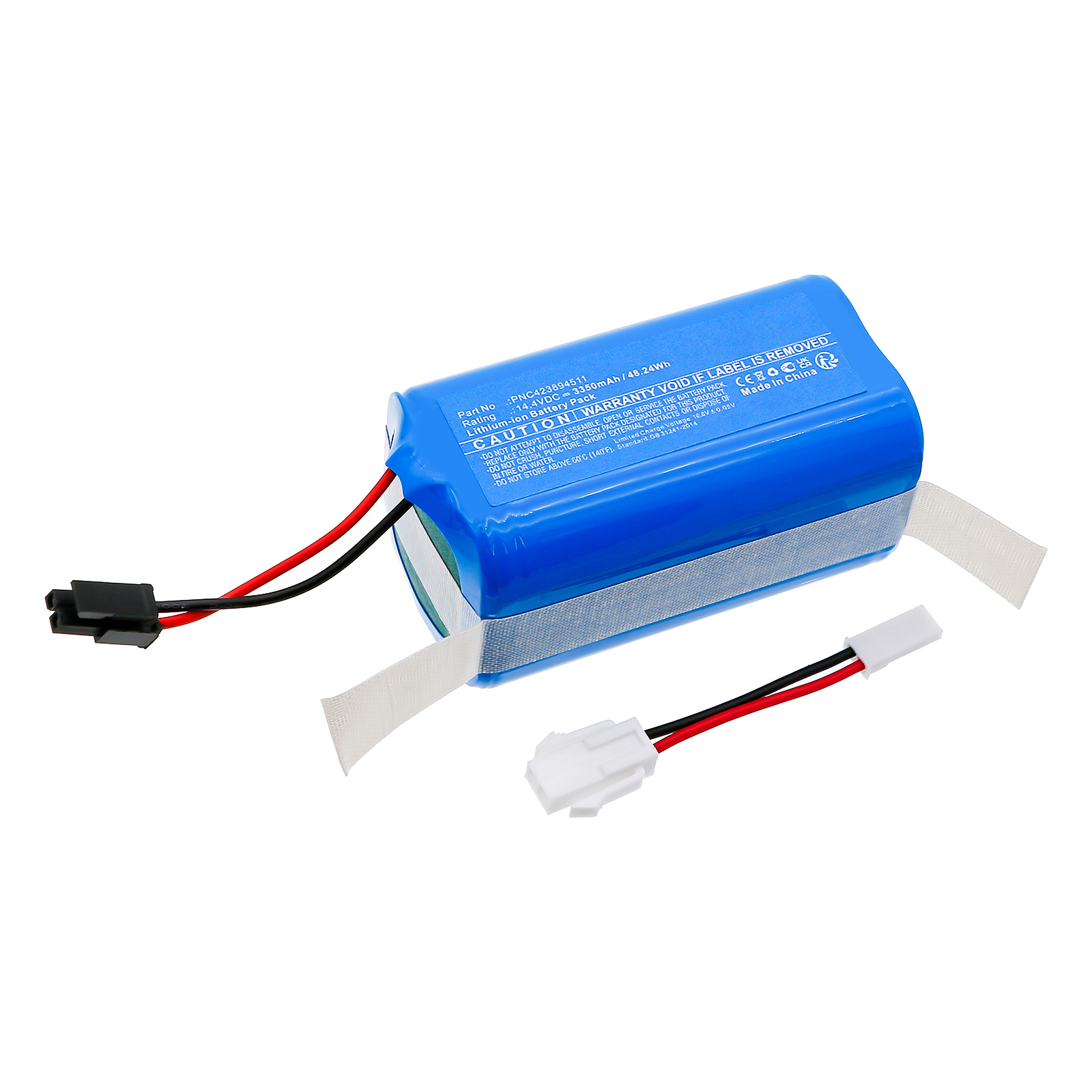 Synergy Digital Vacuum Cleaner Battery, Compatible with Concept PNC423894511 Vacuum Cleaner Battery (Li-ion, 14.4V, 3350mAh)