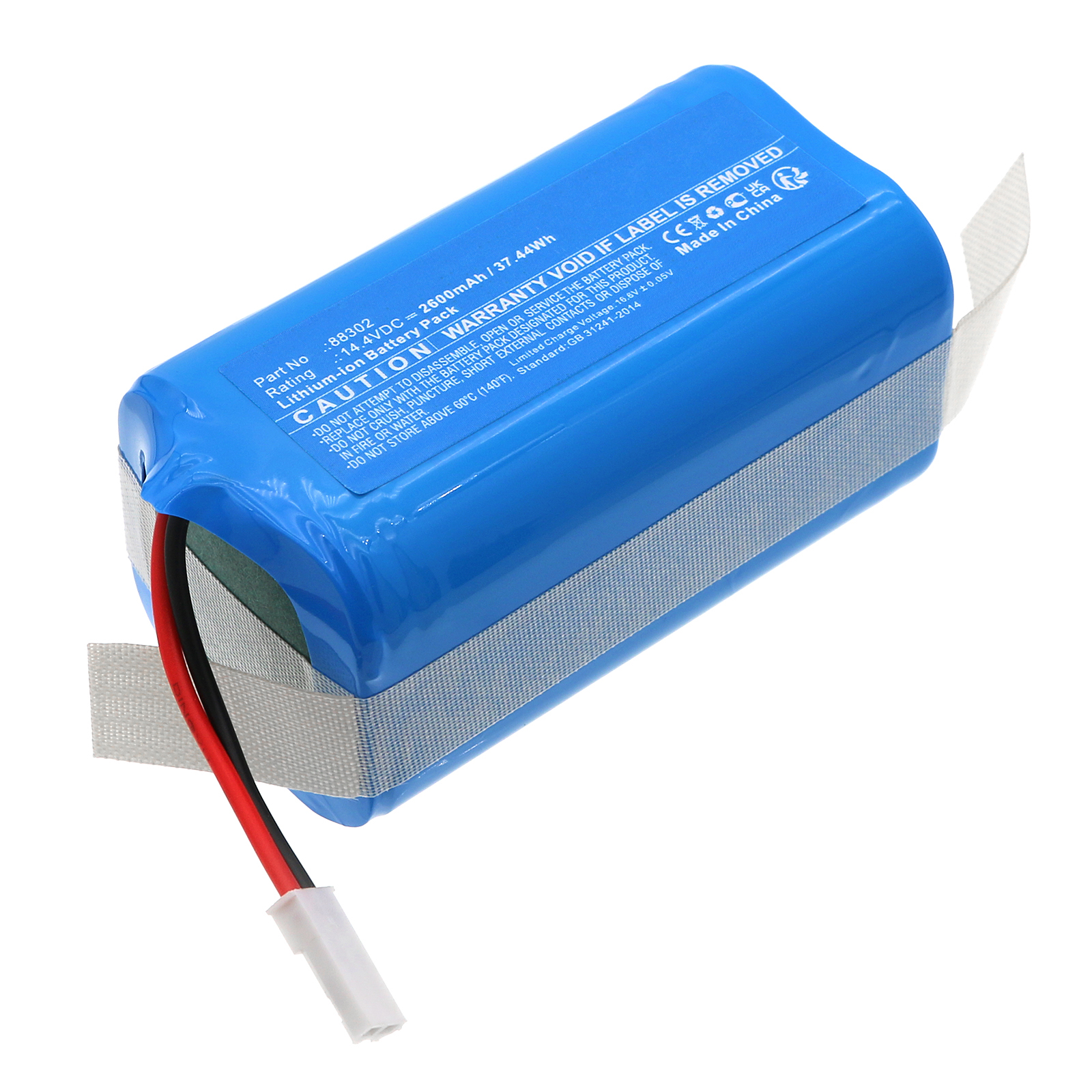 Synergy Digital Vacuum Cleaner Battery, Compatible with Ikohs Create 88302 Vacuum Cleaner Battery (Li-ion, 14.4V, 2600mAh)