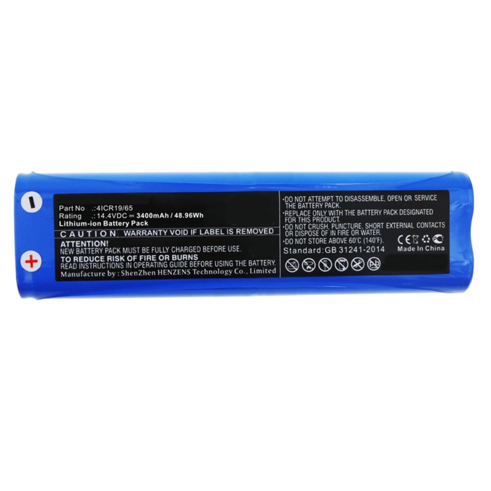 Synergy Digital Vacuum Cleaner Battery, Compatible with Bissell 4ICR19/65 Vacuum Cleaner Battery (14.4, Li-ion, 3400mAh)