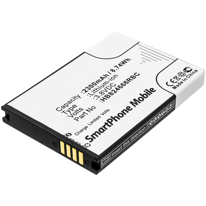 Synergy Digital Wifi Hotspot Battery, Compatible with Huawei HB824666RBC, HWBBJ1 Wifi Hotspot Battery (3.8V, Li-ion, 2300mAh)