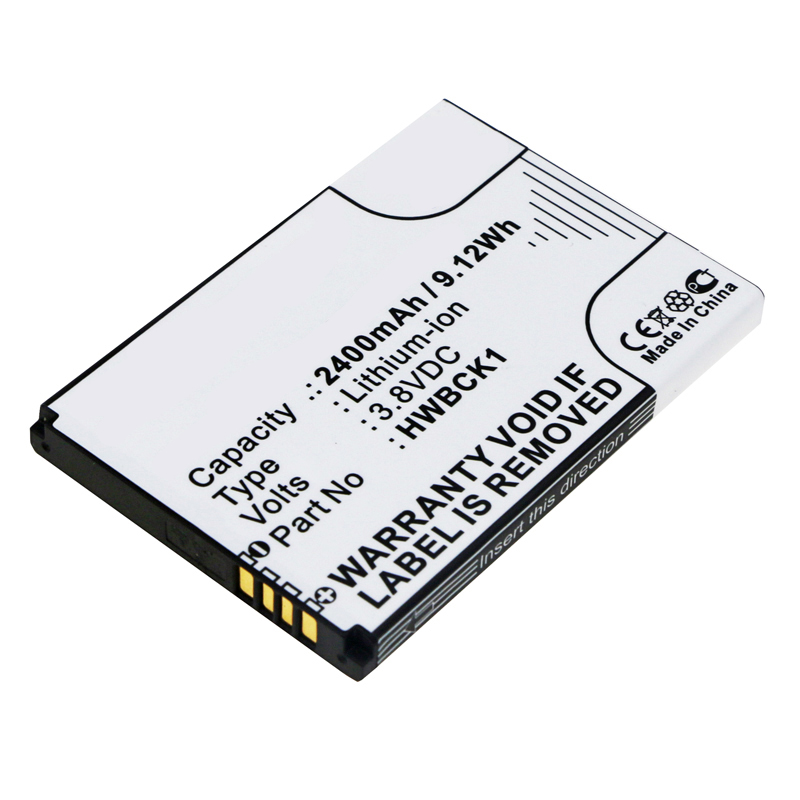 Synergy Digital Wifi Hotspot Battery, Compatible with Huawei HWBCK1 Wifi Hotspot Battery (3.8V, Li-ion, 2400mAh)