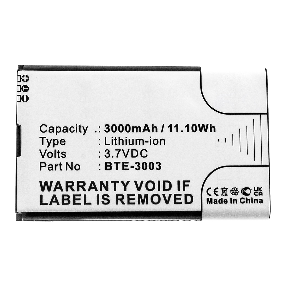 Synergy Digital Wifi Hotspot Battery, Compatible with Verizon BTE-3003 Wifi Hotspot Battery (Li-ion, 3.7V, 3000mAh)