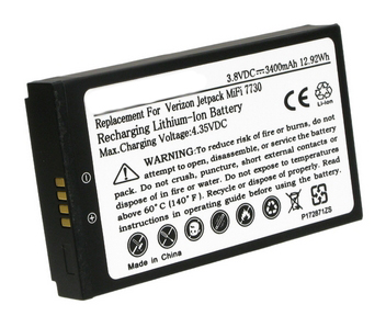 Novatel 40123117 Battery Replacement - (Li-Ion, 3.8V, 3400mAh) Ultra High Capacity Battery