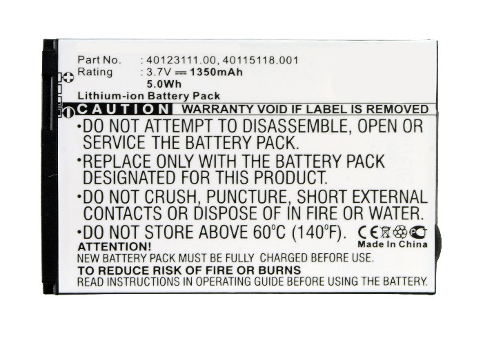 Synergy Digital Wifi Hotspot Battery, Compatiable with Novatel Wireless 40115118.001, 40115118.002, 40115118.003, 40123111.00 Wifi Hotspot Battery (3.7V, Li-ion, 1350mAh)