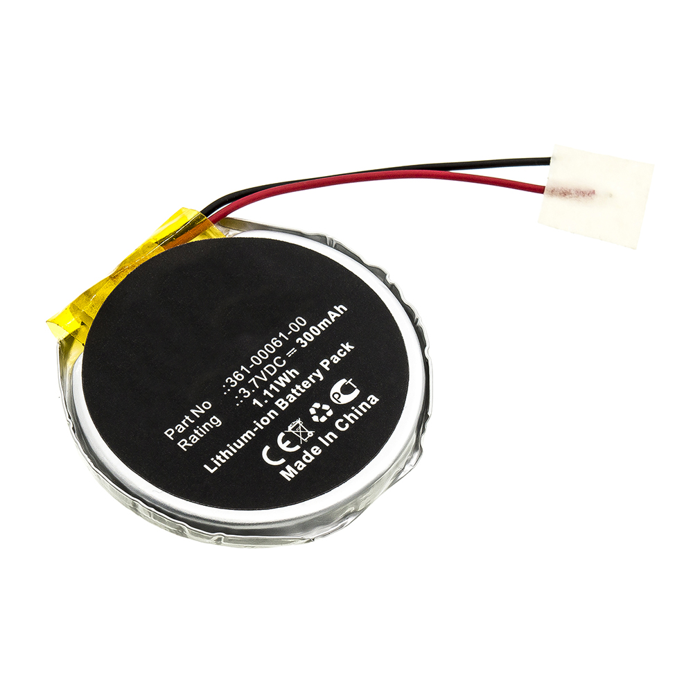 Synergy Digital Smartwatch Battery, Compatible with Garmin 361-00061-00 Smartwatch Battery (3.7V, Li-ion, 300mAh)