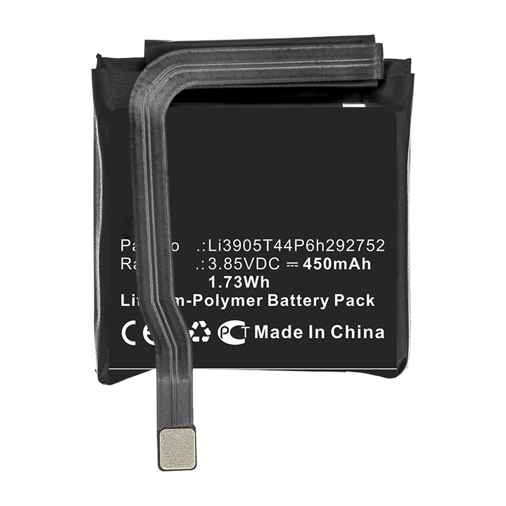 Synergy Digital Smartwatch Battery, Compatible with Nubia Li3905T44P6h292752 Smartwatch Battery (Li-Pol, 3.85V, 450mAh)