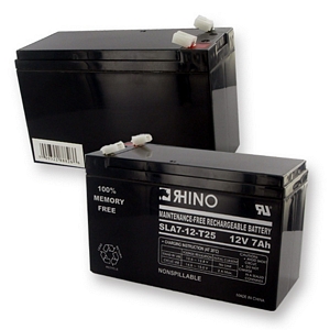 SLA7-12/T25 Alakaline Battery - Rechargeable Ultra High Capacity (Alakaline 12V 5000mAh) - Replacement For 12V 7Ah W/.250 FASTON SLA Rhino Battery