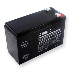 SLA9-12/T25 Alakaline Battery - Rechargeable Ultra High Capacity (Alakaline 12V 9000mAh) - Replacement For 12V 9Ah w/ faston SLA Rhino Battery